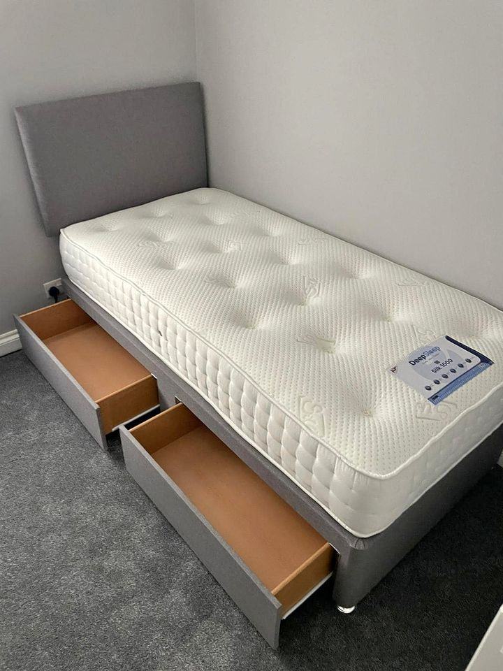 Single , Double , King Size ,Small Double Size ,Super King Size DIVAN BED With Headboard & Mattress