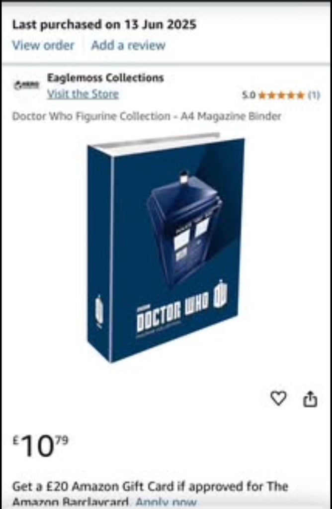 Doctor Who Figurine Collection - A4 Magazine Binder