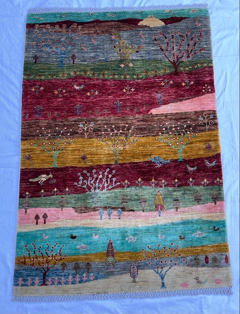 Size 150 x 105cm Multicolour Handmade Afghan Kilim 