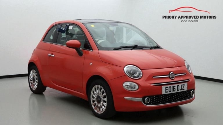 2016 Fiat 500 1.2 Lounge 3dr HATCHBACK PETROL Manual