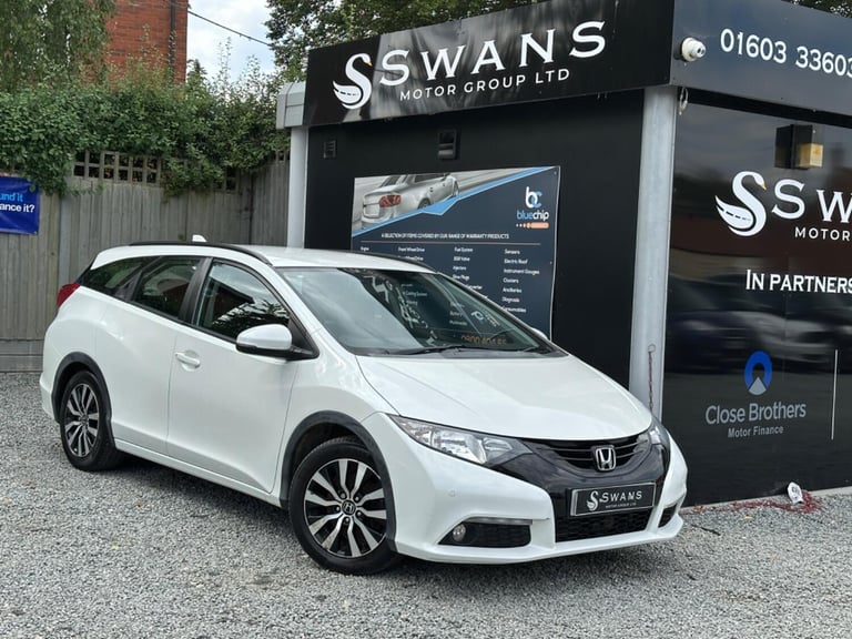 2014 Honda Civic 1.6 i-Dtec SE Plus Diesel Manual 5 Door Estate White