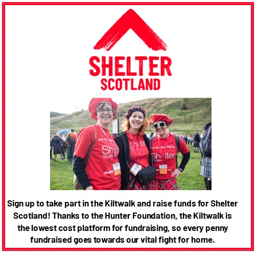 Shelter Scotland does the Kiltwalk!