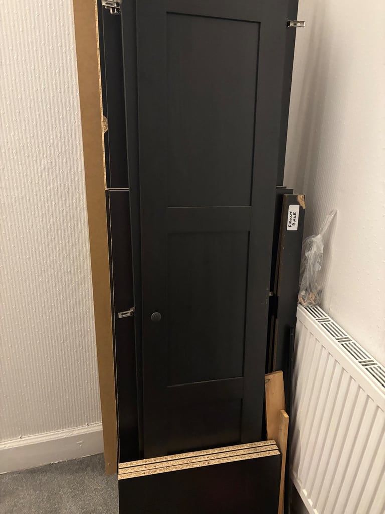 IKEA Wardrobe Dark Brown Black Wood 
