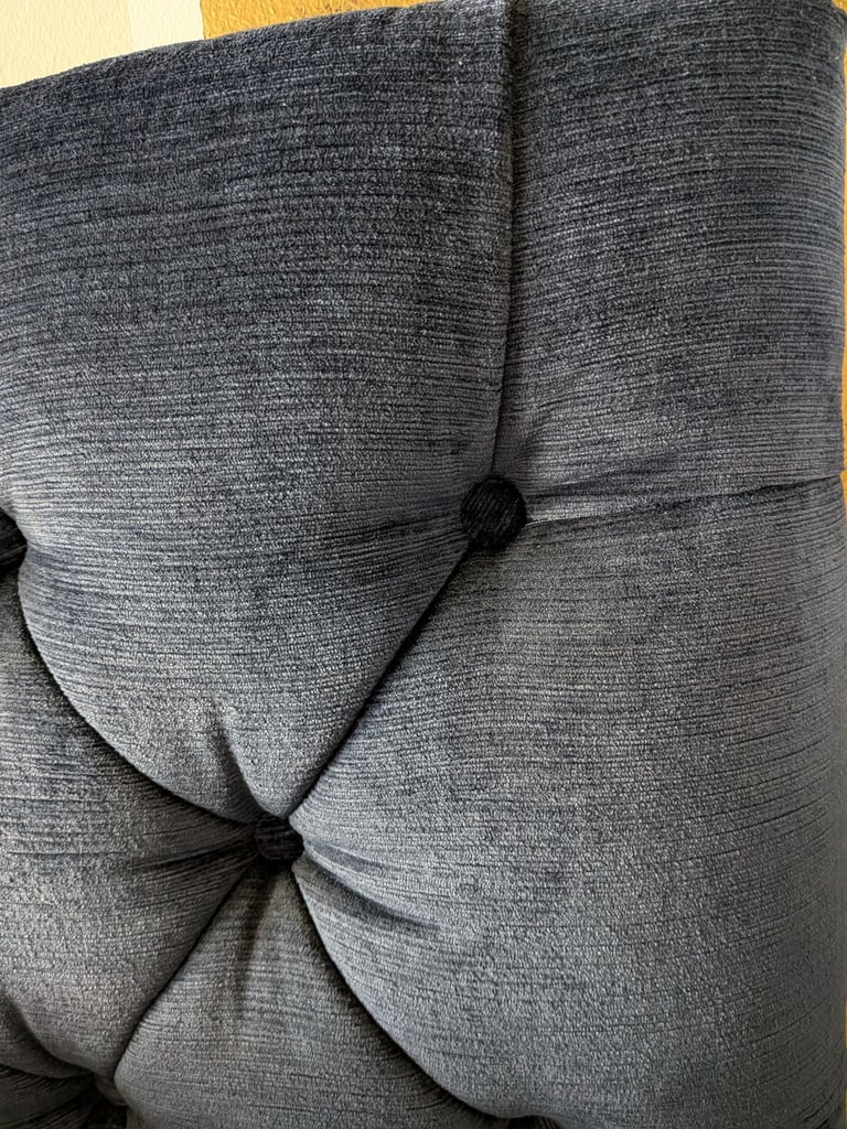 Double Bed with Laura Ashley velvet headboard