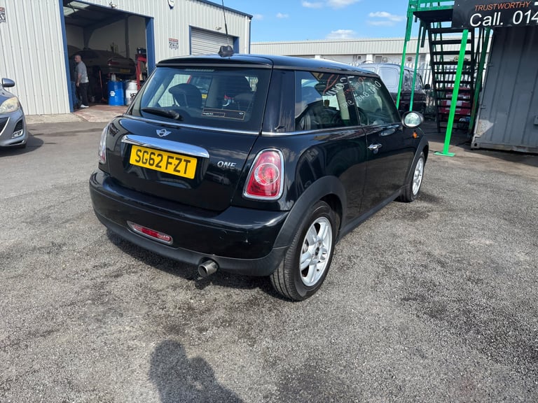 2012 (62) Mini One 1.6 Petrol Black with Black/Grey Interior ,1 Previous Owner