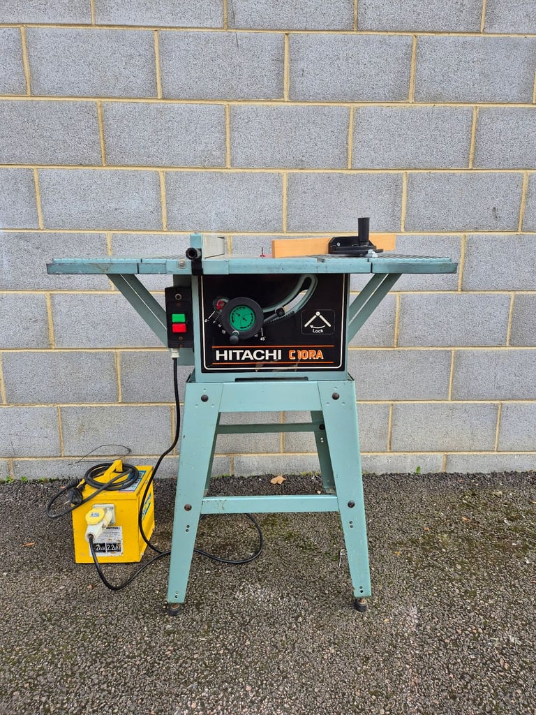 image for Hitachi C10RA 1360w 255mm Table Saw + Carroll and Meynell 1.2kva 110v transformer