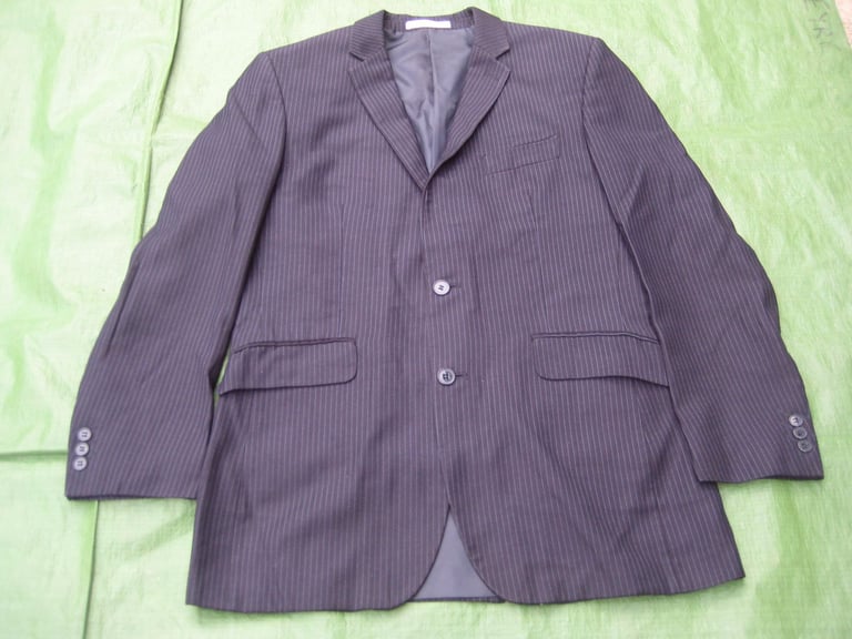 Navy Blue with Pinstripe Designer Limehaus Men's Jacket for £8.00