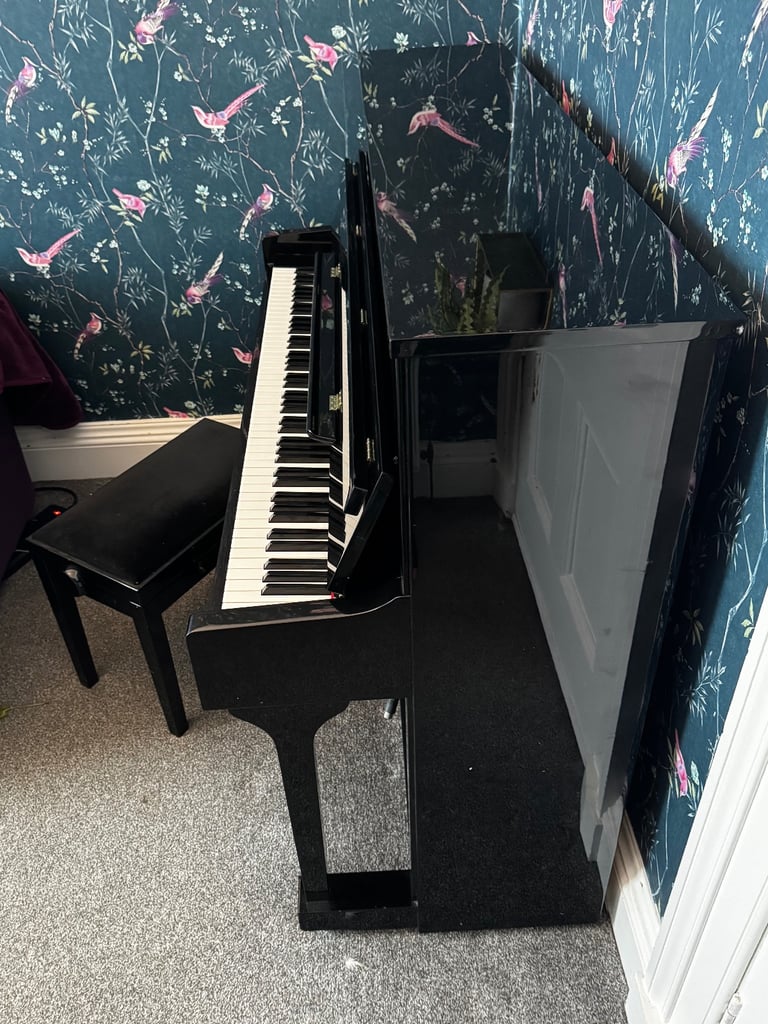 Upright Piano (hybrid - switches digital and acoustic modes)