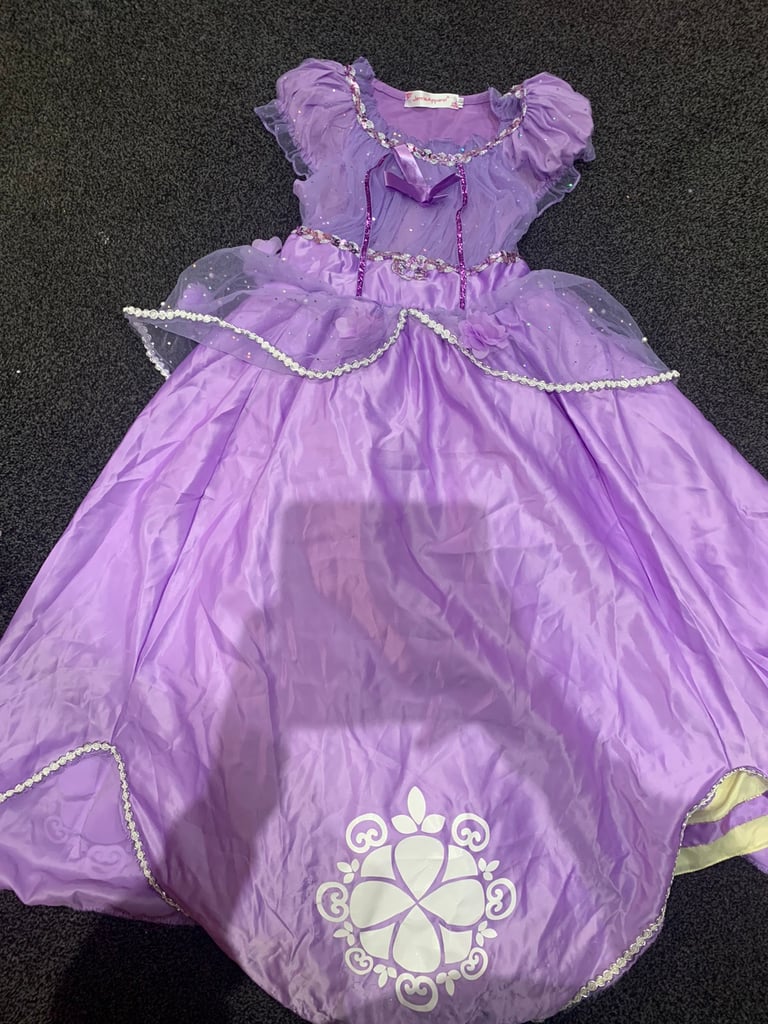 Purple princess dress. Dress up. Halloween. 