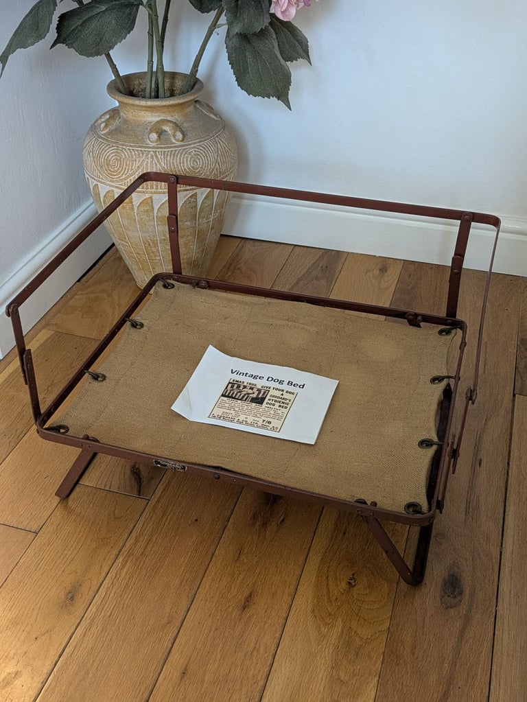 Vintage folding dog bed 