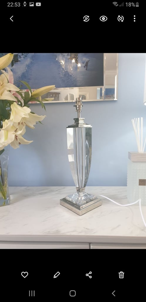 Laura Ashley grand carson ,table lamp with white shade 