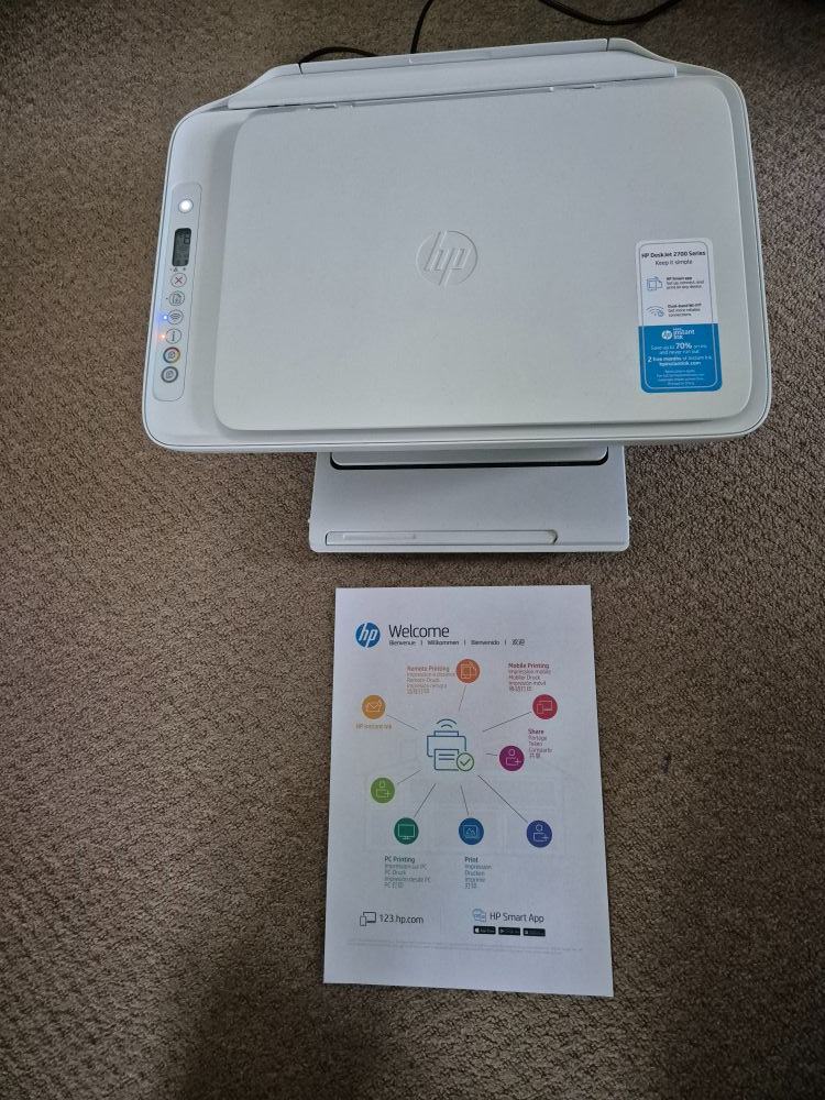 image for HP DeskJet 2700 All-in-One WiFi Printer - selling as spares and repairs even though it works