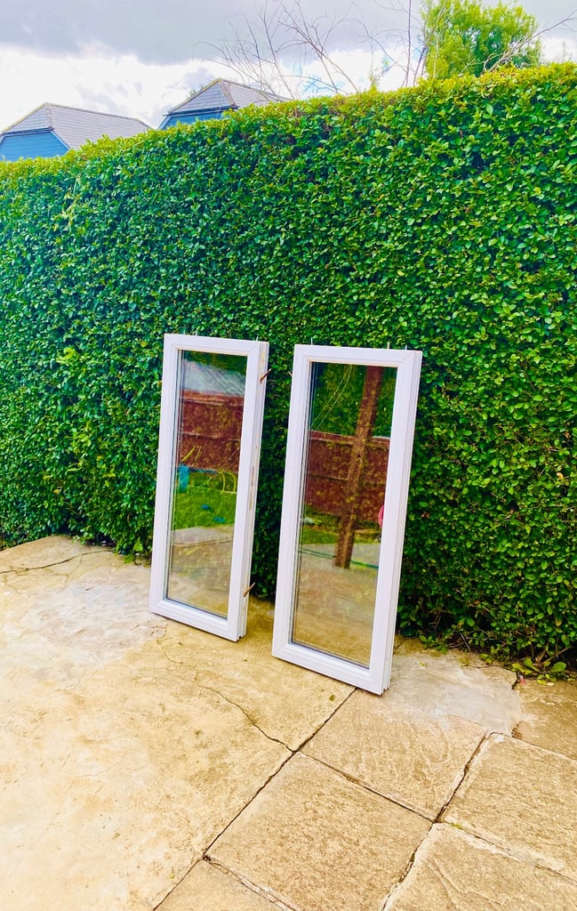 UPVC Window Double Glazed Panel Window (2 Available) *Can Be Used Sideways*