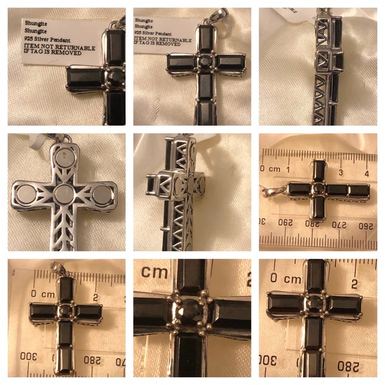 image for Elite Shungite Cross brand new silver 925 brand new 
