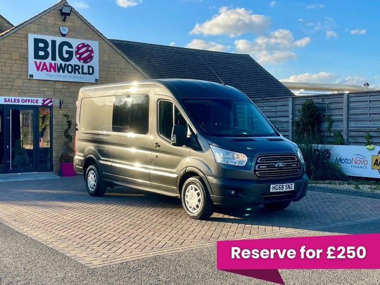 image for Ford Transit 350 TDCI 130 L3H2 TREND ECOBLUE DOUBLE CAB 6 SEAT CREW VAN LWB