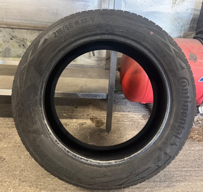 Pair of 215/55/R17 Tyres ( Continental & Pirelli )