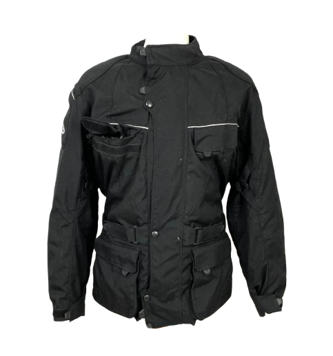 B-Square Men's Black Textile Motorcycle Jacket Size XL 54/56 Armoured
