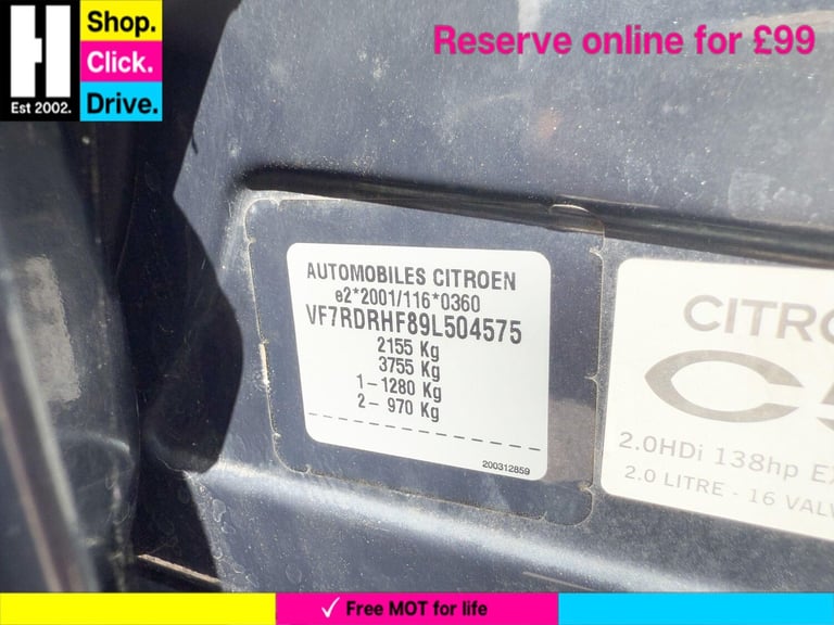  Citroen C5 2.0 HDi Exclusive Euro 5 4dr Diesel Manual
