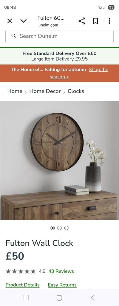 Dunelm fulton oak effect furniture 