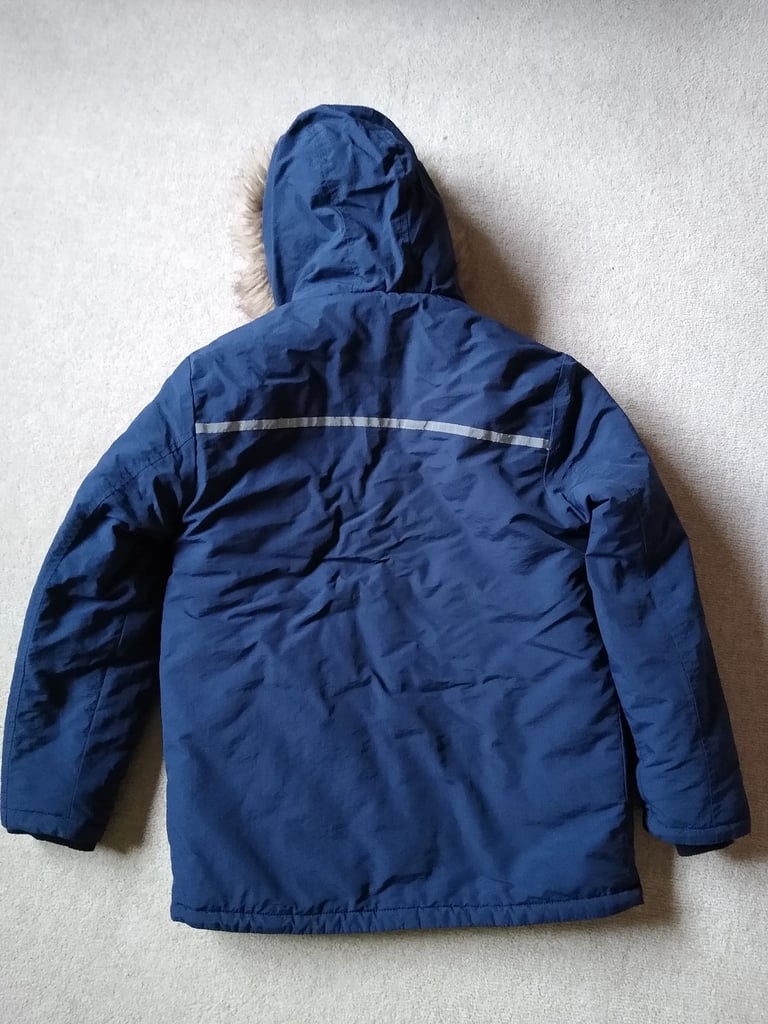 11-12 years boys navy winter jacket