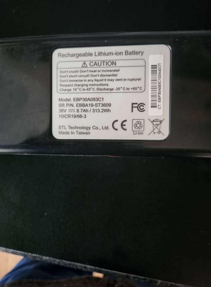 Wanted Carrera Espec 36v 8.7Ah E-bike Battery 