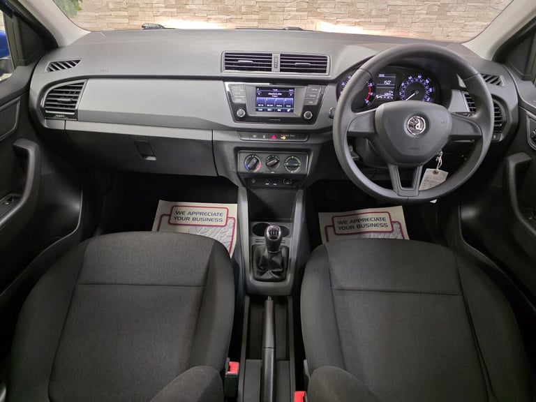 SKODA FABIA 1.0 S Blue Manual Petrol 2017 WARRANTY 12 MONTHS MOT