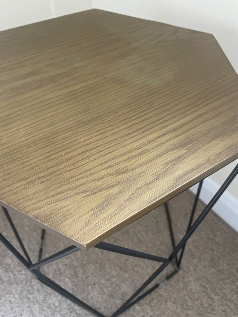 Next Wood and metal side table 