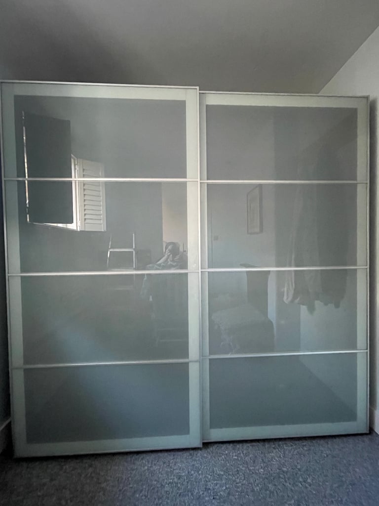 image for IKEA pax sliding glass doors 