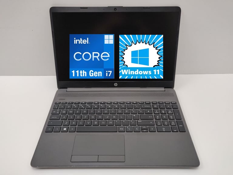 Windows 11 Pro HP i7 1165G7 8gb 256gb SSD USB-C Office Laptop Full HD 15.6-inch 11th Gen 250 G8