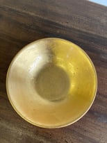 Gold and red bowl