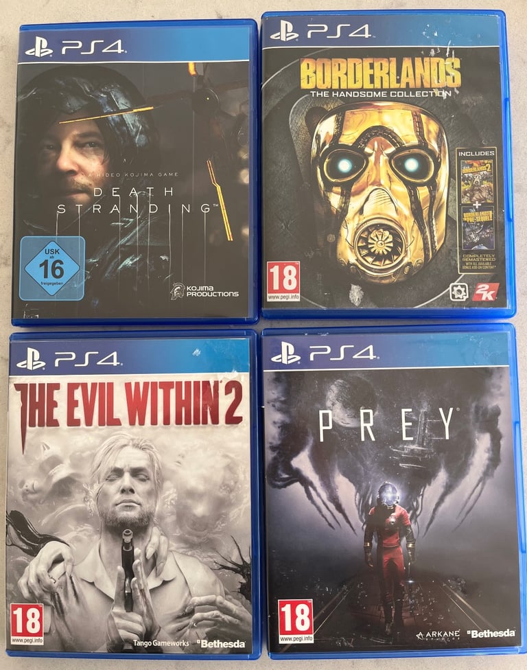 image for PS4 bundle - Prey, Death Stranding, The Evil Within 2 and Borderlands 1&2