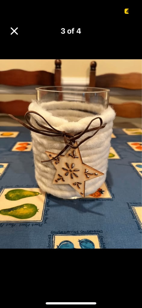 Villeroy & Boch Christmas glass candle holder