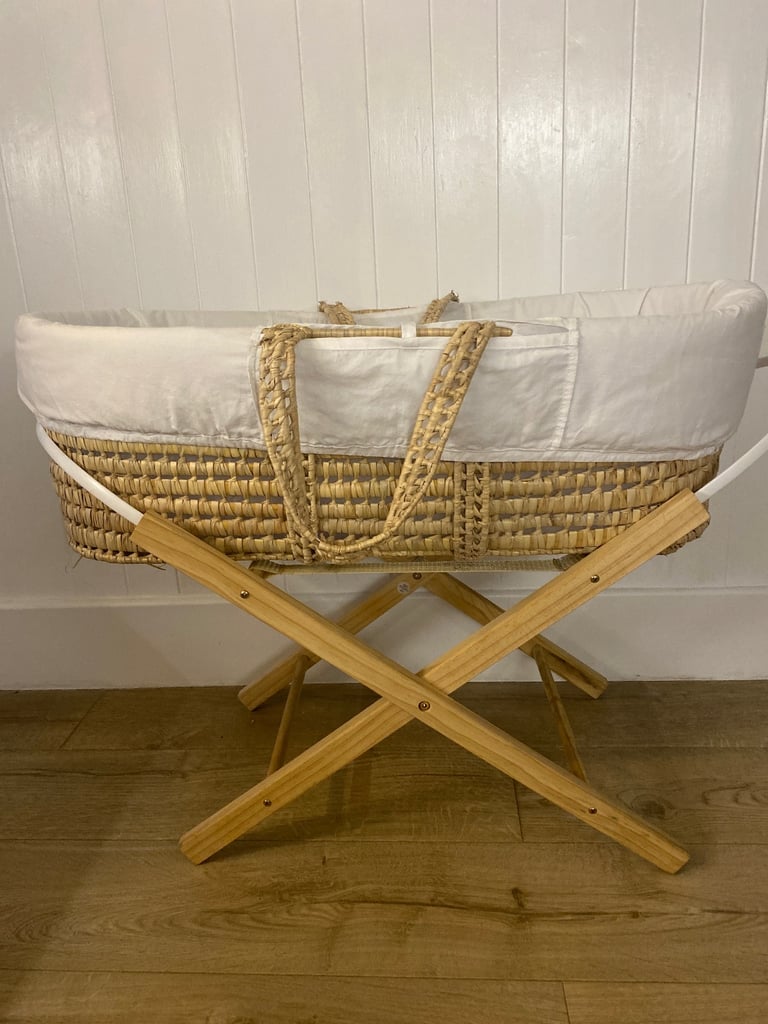 image for Moses basket on stand