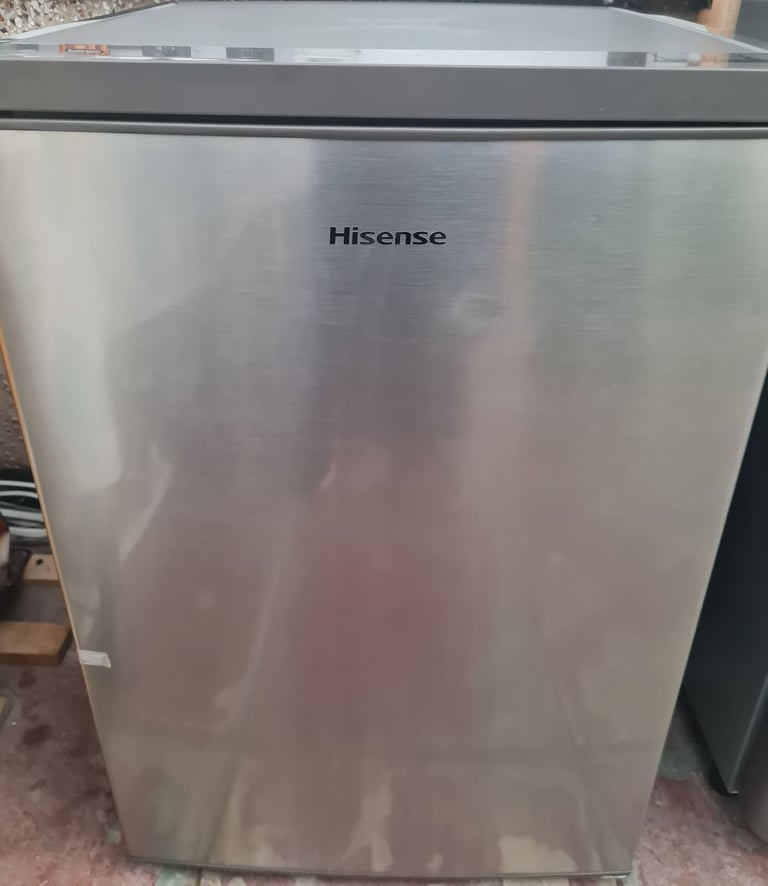 image for Hisense under counter fridge silver 55cm wide 