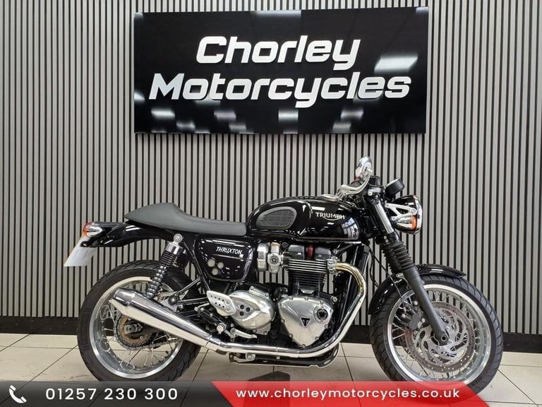 image for 2020 Triumph Thruxton 1200 ceramic black 8043 miles retro classic
