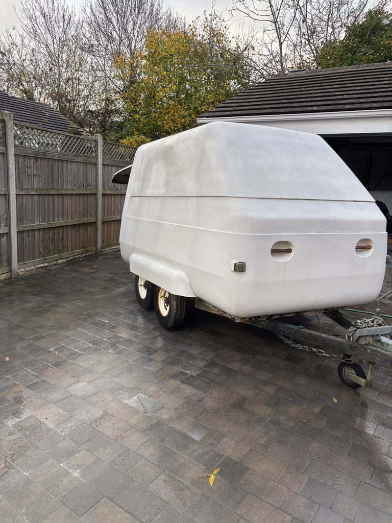 Twin axle fibreglass trailer