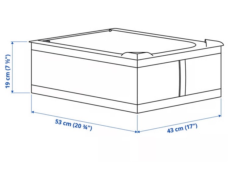 As Good As New-£10 for 3 of SKUBB Storage case, dark grey