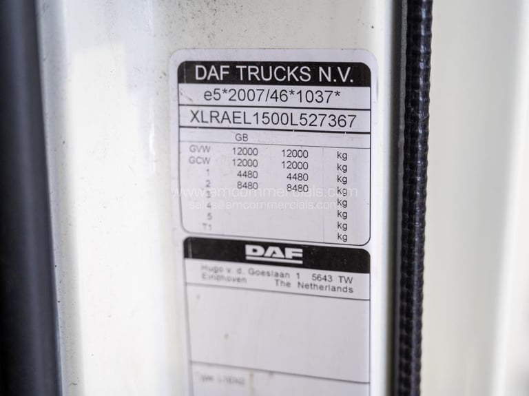 2023 (72) DAF LF 190 12T 4X2 CURTAINSIDER