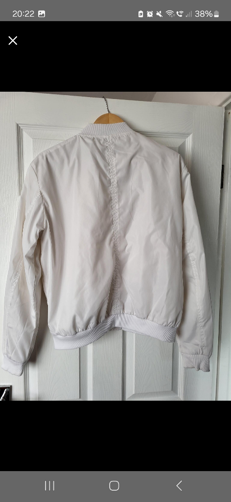 White Satin Feel Jacket