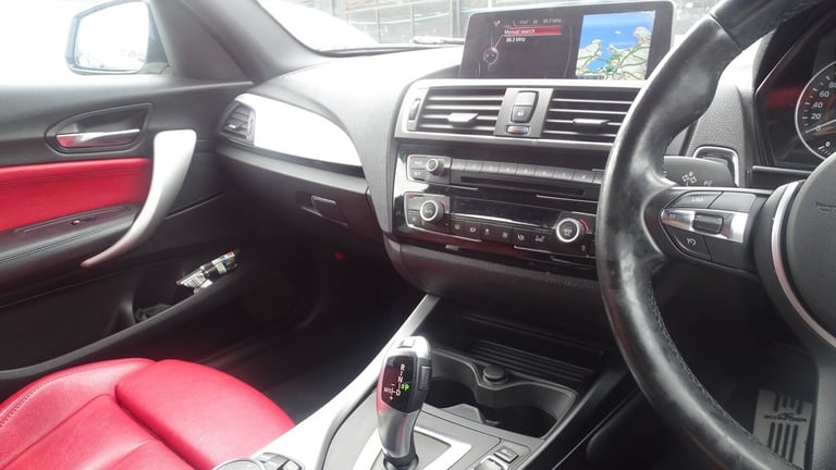 BMW 1 SERIES White Auto Petrol 2016 m sport red leather