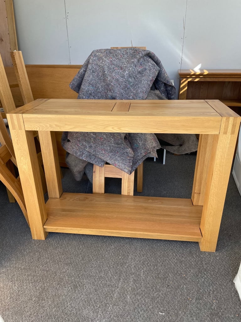 image for Solid oak consol table