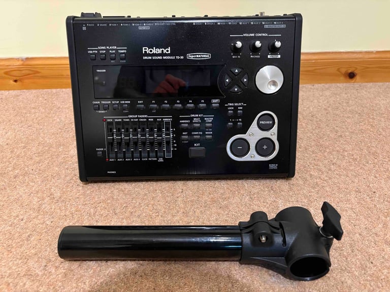Roland TD30KSE Drum Kit with upgrade and extras