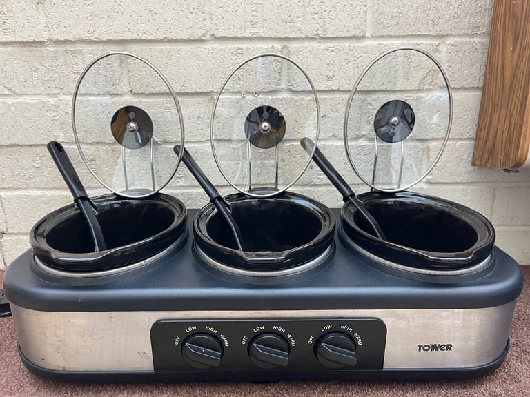 Tower Triple Slow Cooker