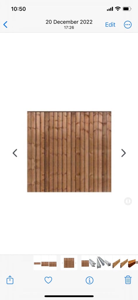 image for Brand new Garden fence panels featheredge pressure treated (6ft by 6ft) 