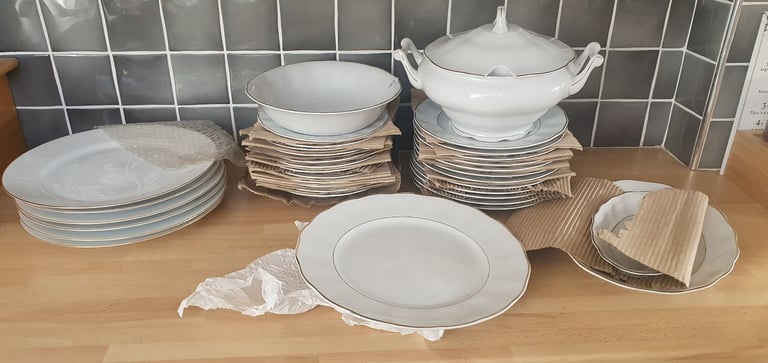 image for 12 piece dinner set. Open to offers