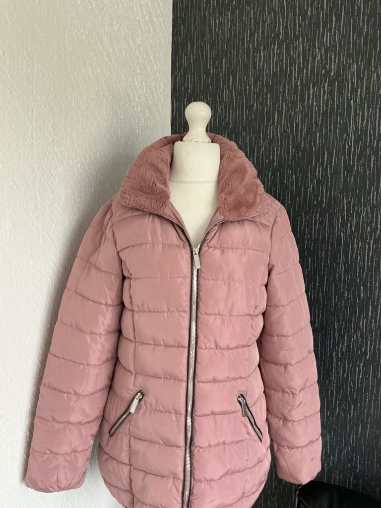 Ladies pink warm coat. 