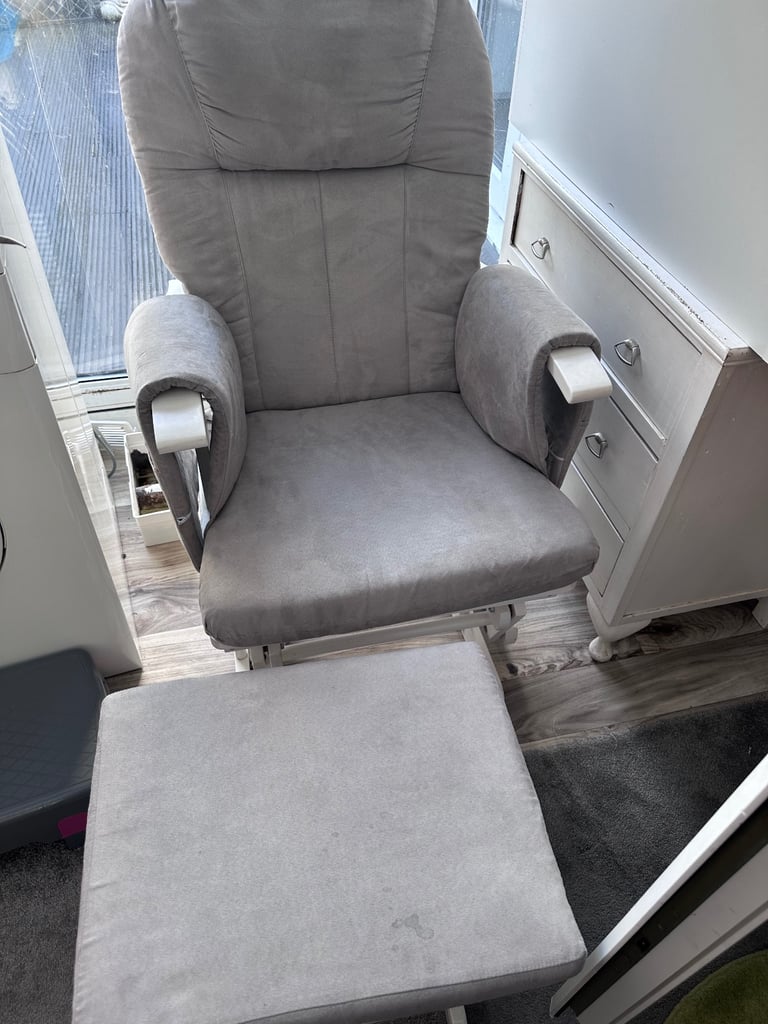 image for Mothercare reclining breastfeeding chair and footstool