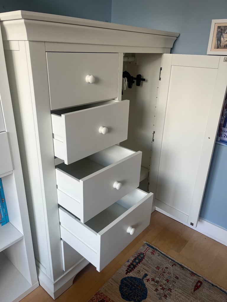 Cotswold CHANTILLY WARM WHITE Combination Wardrobe