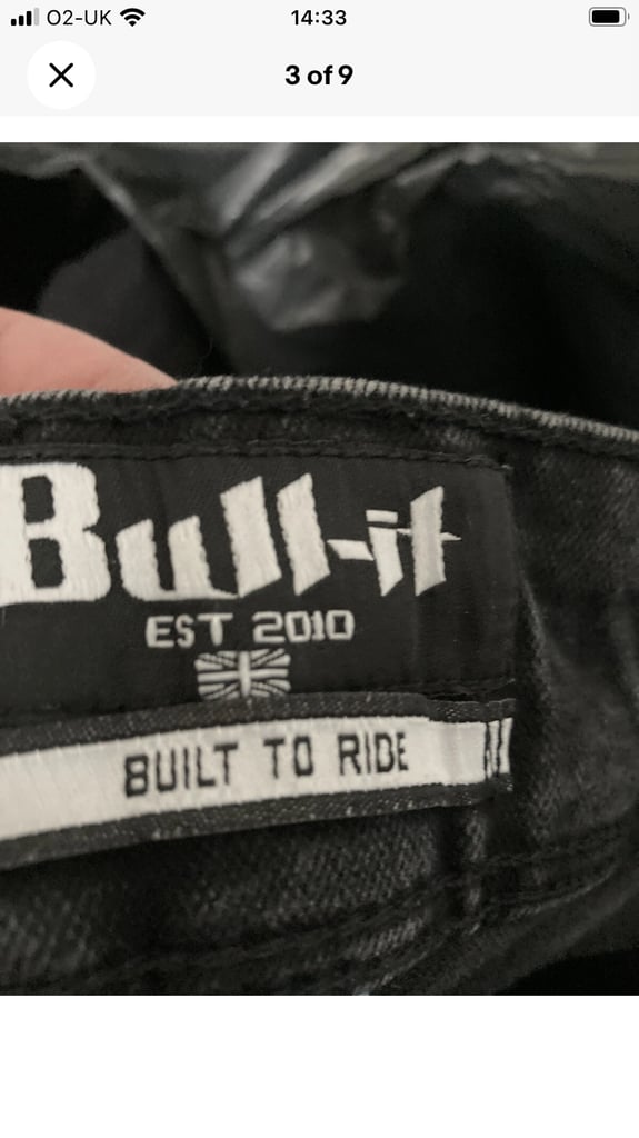 image for Bill-it Black Biker Jeans 30 S Slim