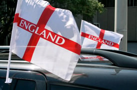 20 x England Car Flags